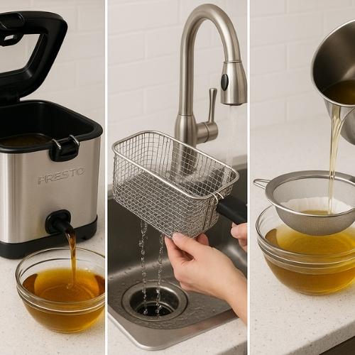 How do you use a deep fryer step by step