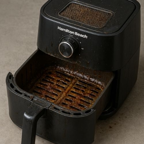 How to clean hamilton beach air fryer with baking soda