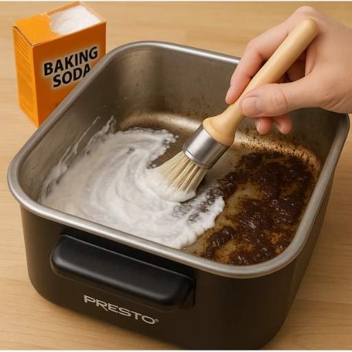 How to clean presto deep fryer with baking soda