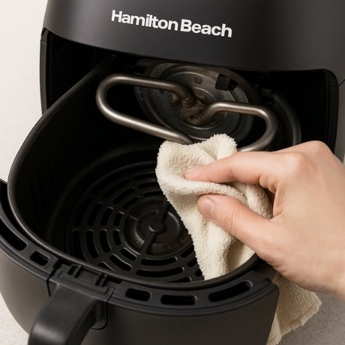 how to clean a hamilton beach deep fryer