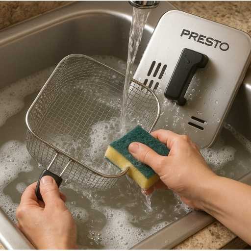 how to clean a presto cool daddy deep fryer