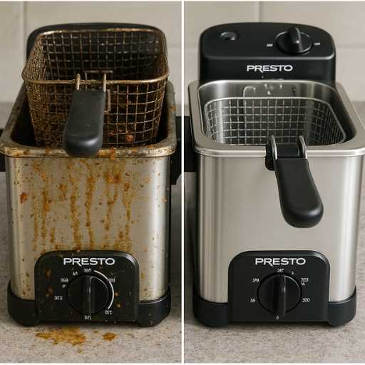 how to clean a presto deep fryer