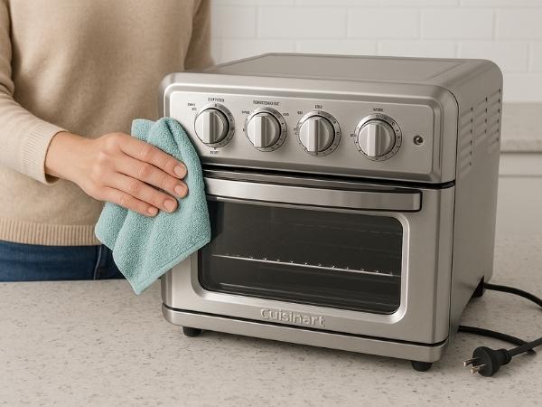 how to clean cuisinart air fryer basket 