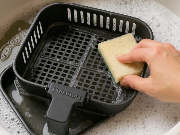 how to clean cuisinart air fryer fan 
