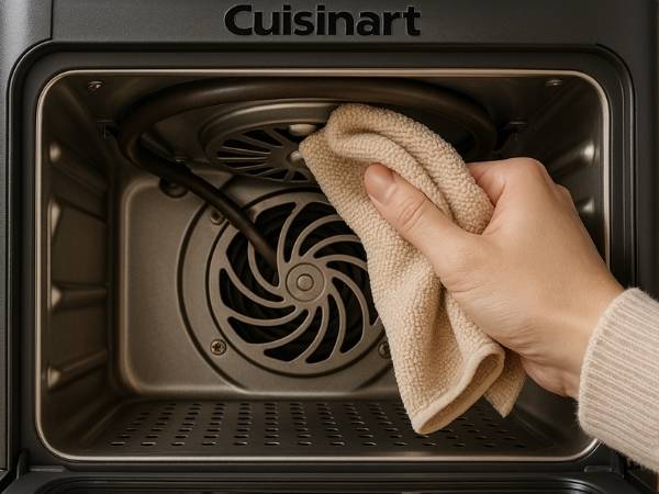 how to clean cuisinart air fryer heating element 