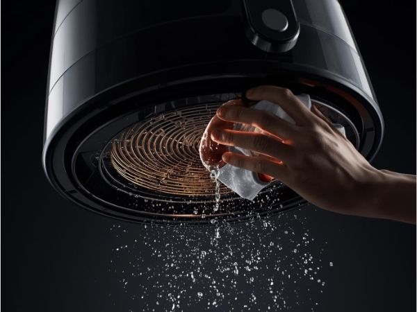 how to clean inside cosori air fryer