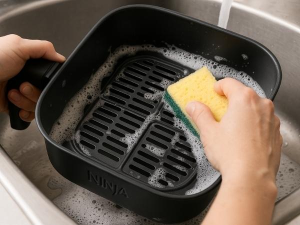 how to clean ninja air fryer heating element