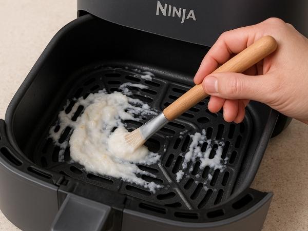 how to clean ninja air fryer with baking soda