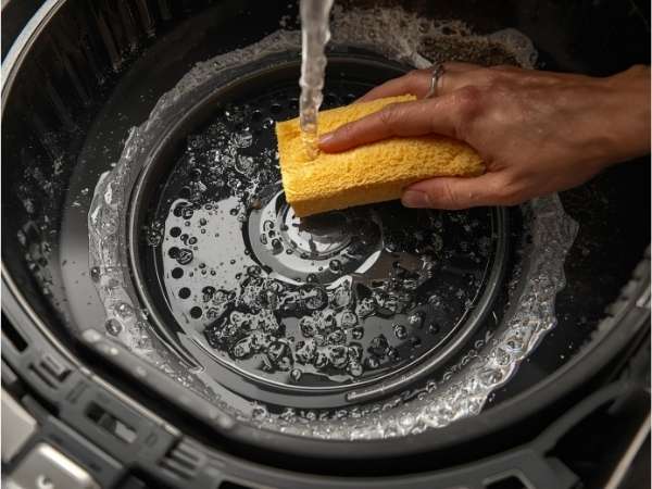 how to wash cosori air fryer