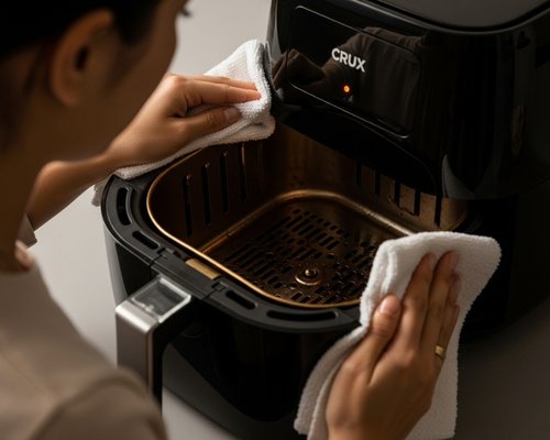 How to clean crux air fryer filter