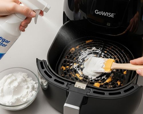 How to clean gowise air fryer with vinegar