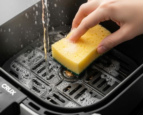 crux air fryer cleaning instructions