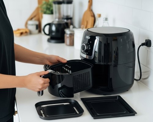 how to clean crux air fryer
