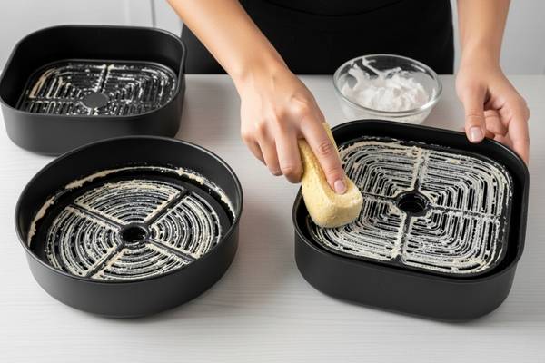 how to clean ninja 2 drawer air fryer with baking soda