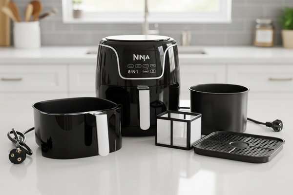 how to clean ninja 8 in 1 air fryer