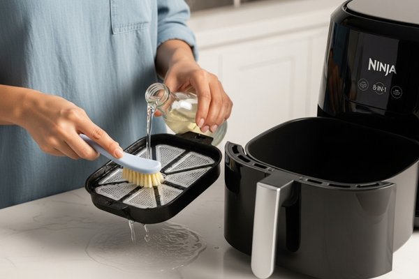 how to clean ninja 8 in 1 air fryer filter