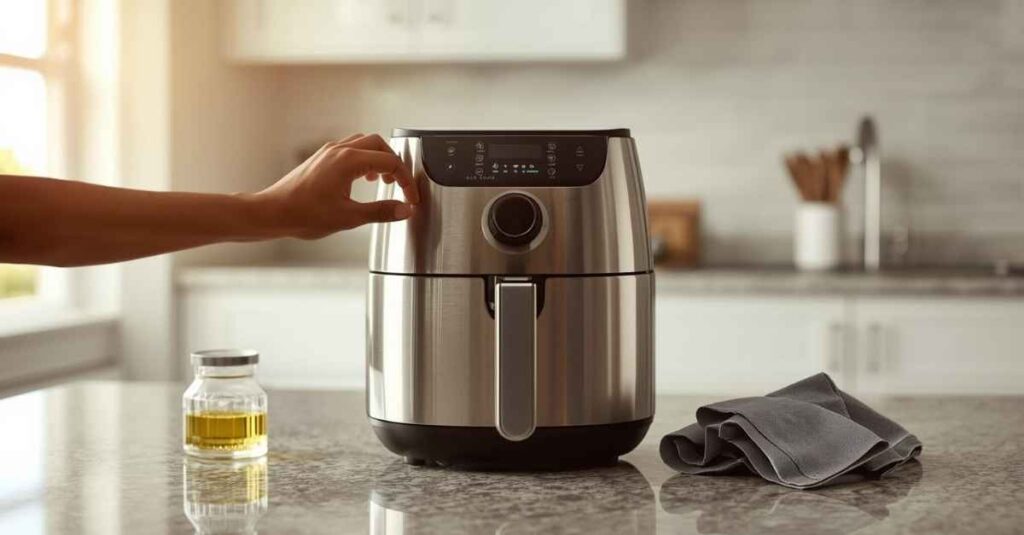 how to clean emeril air fryer