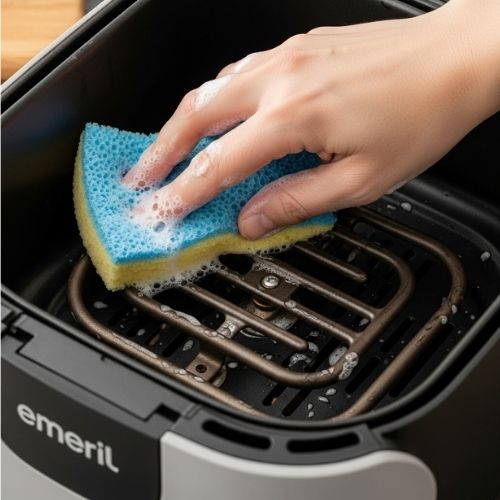 how to clean the emeril lagasse air fryer