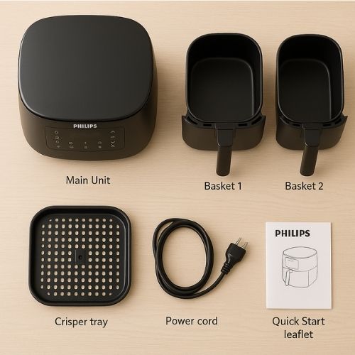 instructions for using philips air fryer