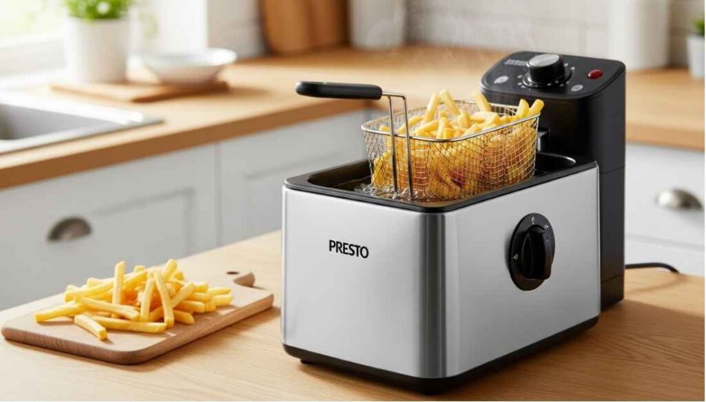 how to know when presto deep fryer is ready