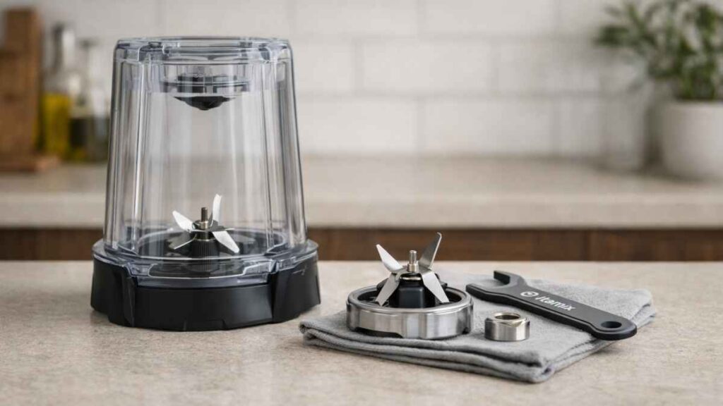 how to remove blade from vitamix blender