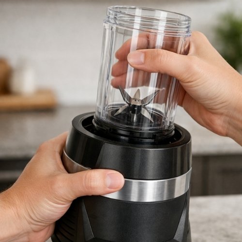 how to remove ninja blender cup from base