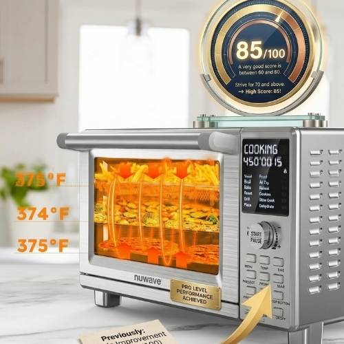 nuwave bravo xl pro air fryer toaster oven