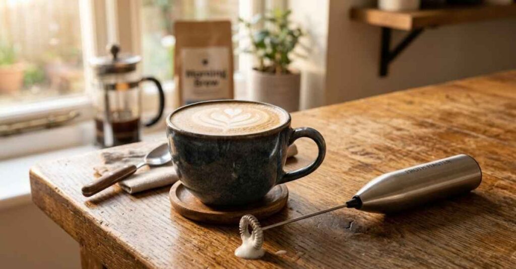 how to froth milk with a frother