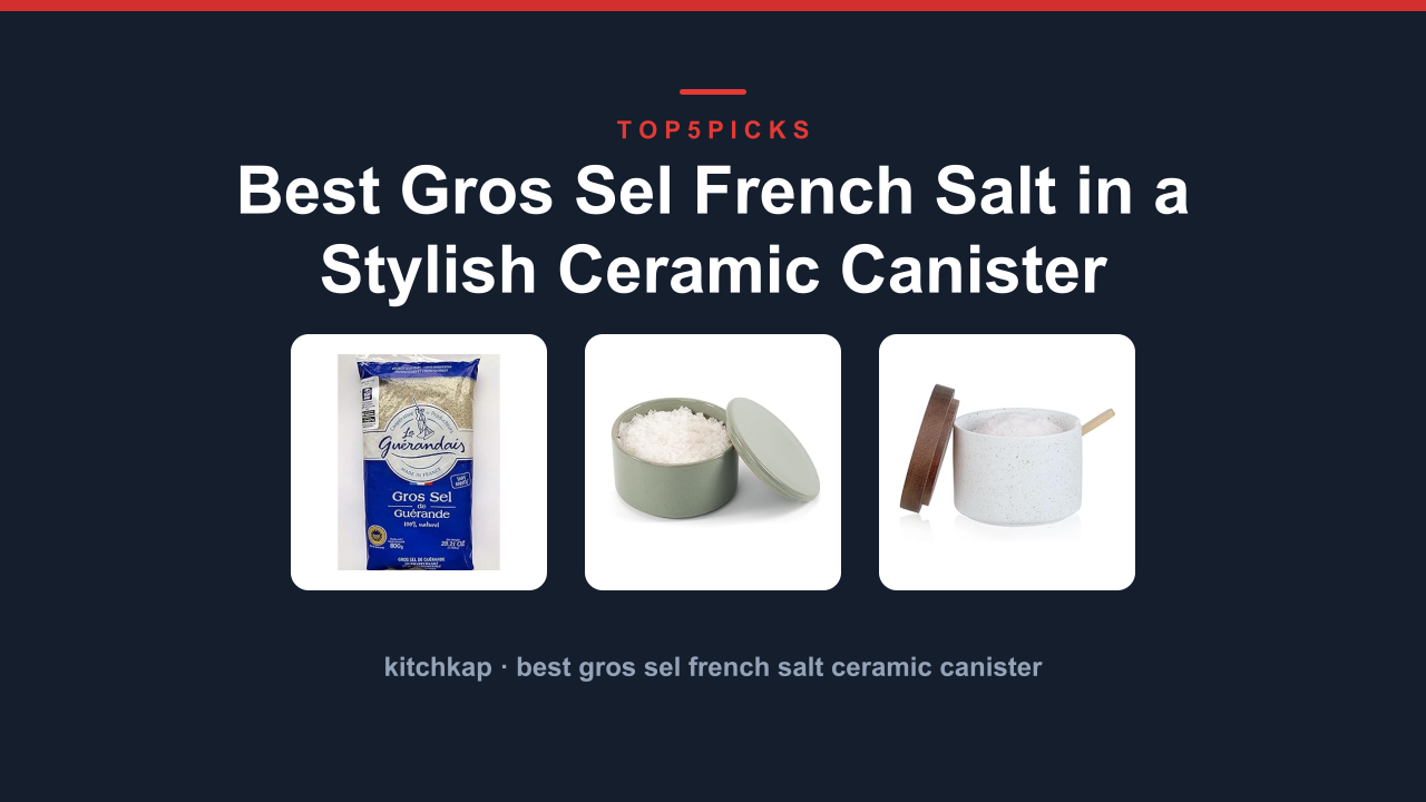 Best Gros Sel French Salt in a Stylish Ceramic Canister