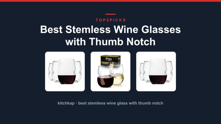 Best Stemless Wine Glasses with Thumb Notch