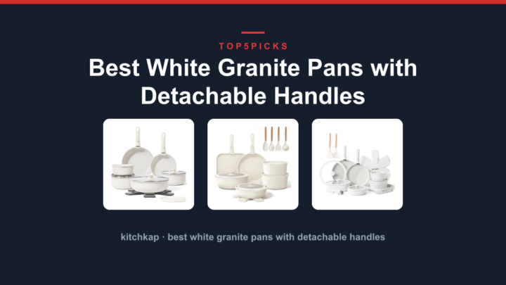 Best White Granite Pans with Detachable Handles