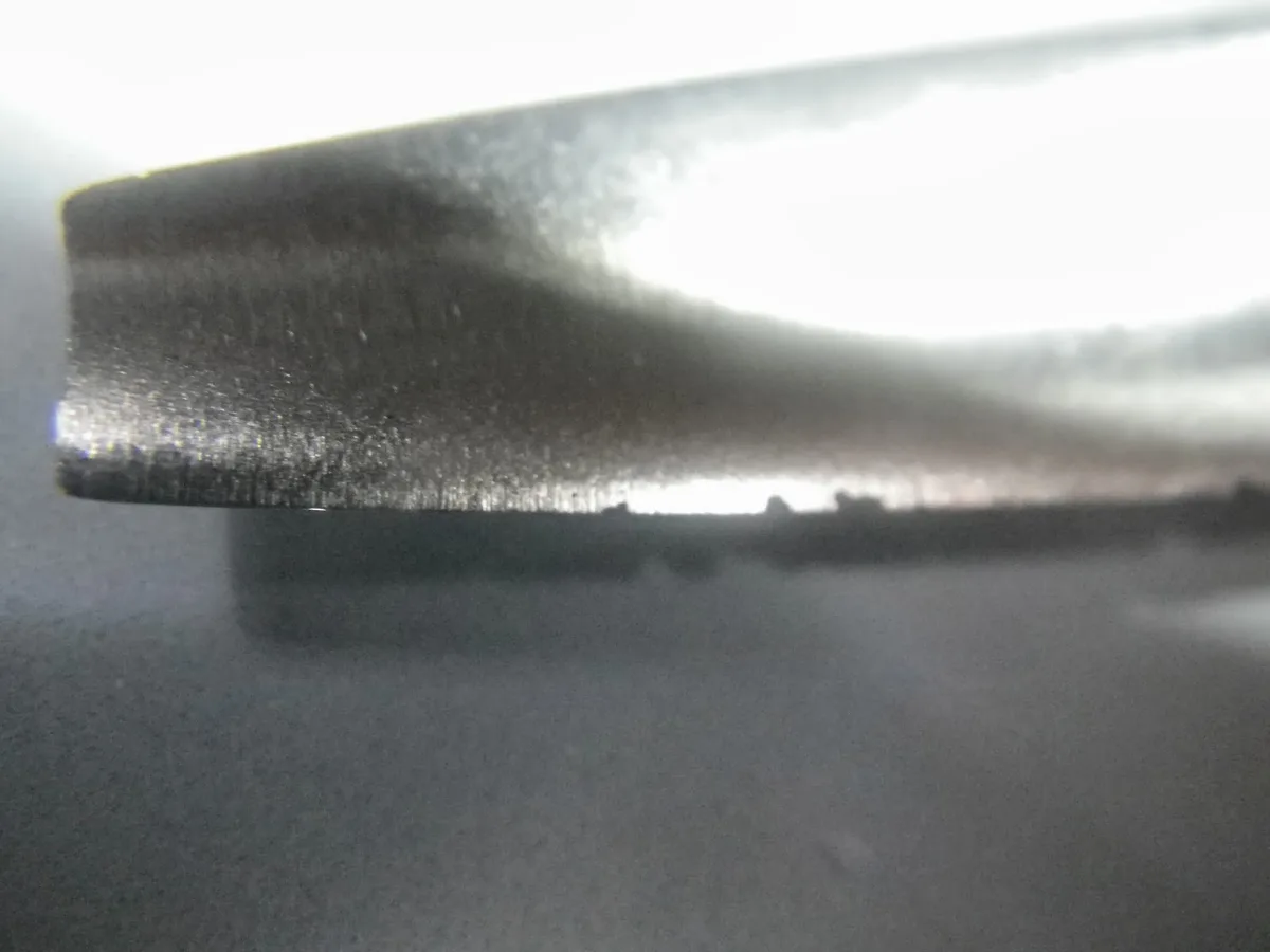 blade edge damage from excessive force