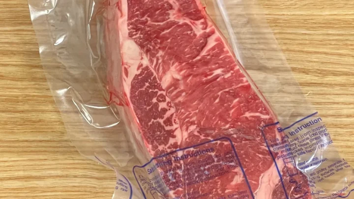 Bulk Frozen NY Strip Steaks: Temp & Time in Vacuum Sealer