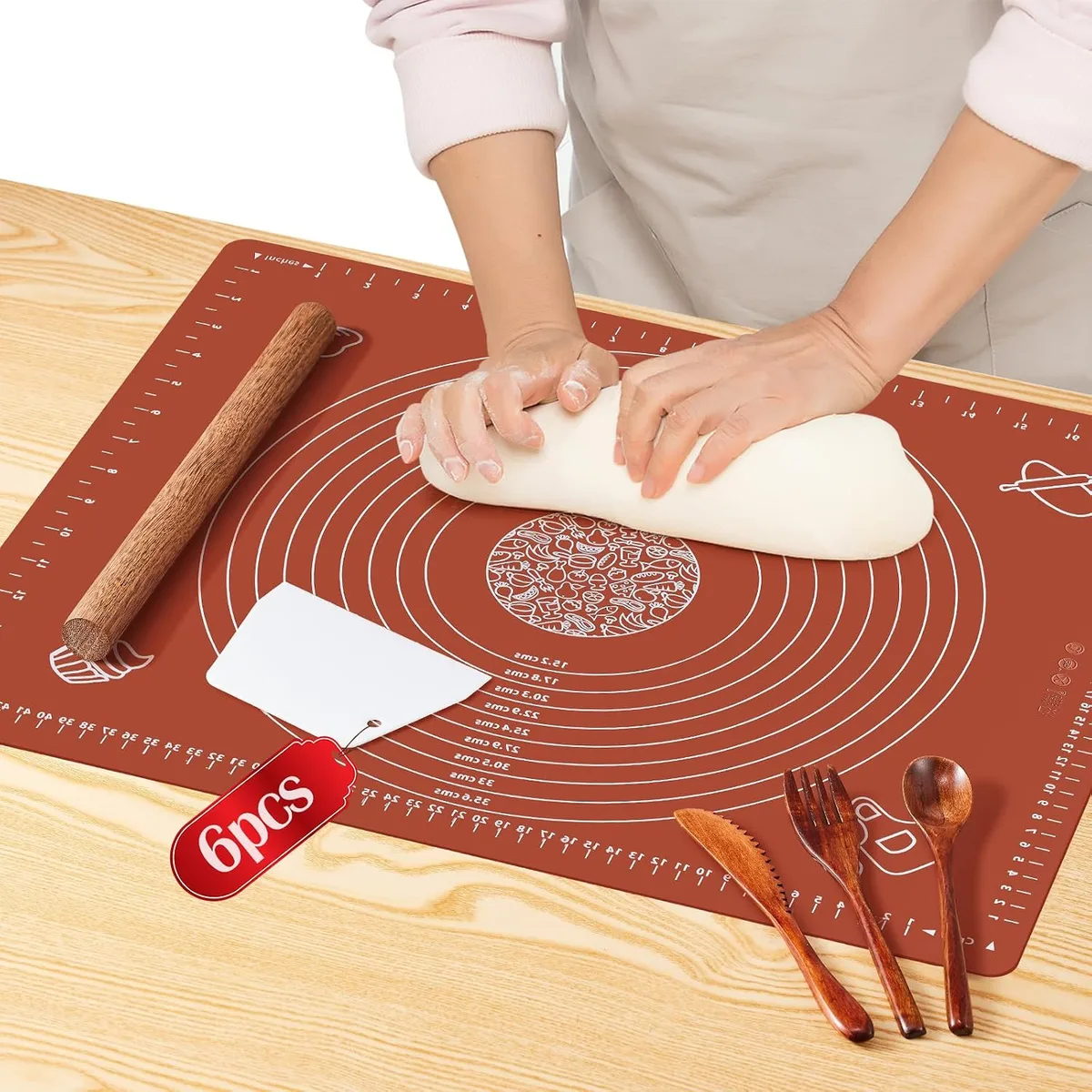 can you put cutting pastry on silicone mat with sharp knife in a reusable silicone baking mat safely