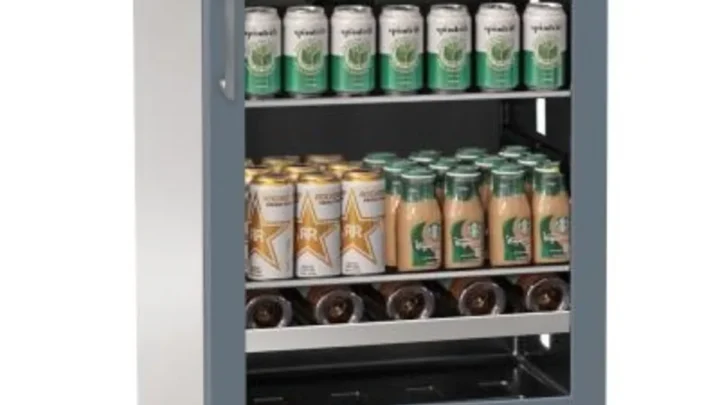 can you put kids leaving door slightly ajar without closing lock in a glass door beverage center with lock safely