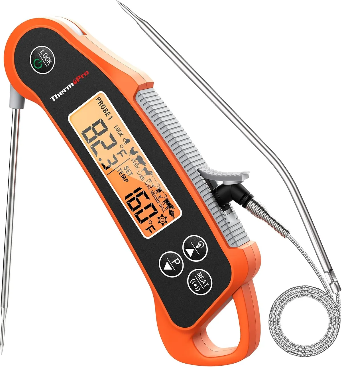 can you put leaving plastic thermometer body inside closed hot oven in a instant read digital meat thermometer safely