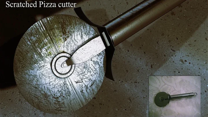can you put using metal pizza cutter directly on nonstick cookie sheet in a nonstick baking cookie sheet safely