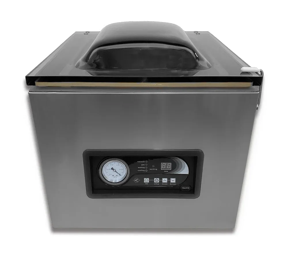 can you put using regular ribbed vacuum bags in commercial flat chamber in a chamber vacuum sealer for liquids safely