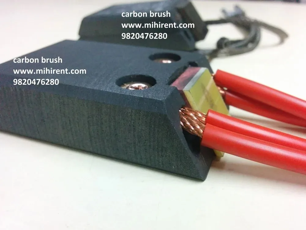 carbon brushes and commutator
