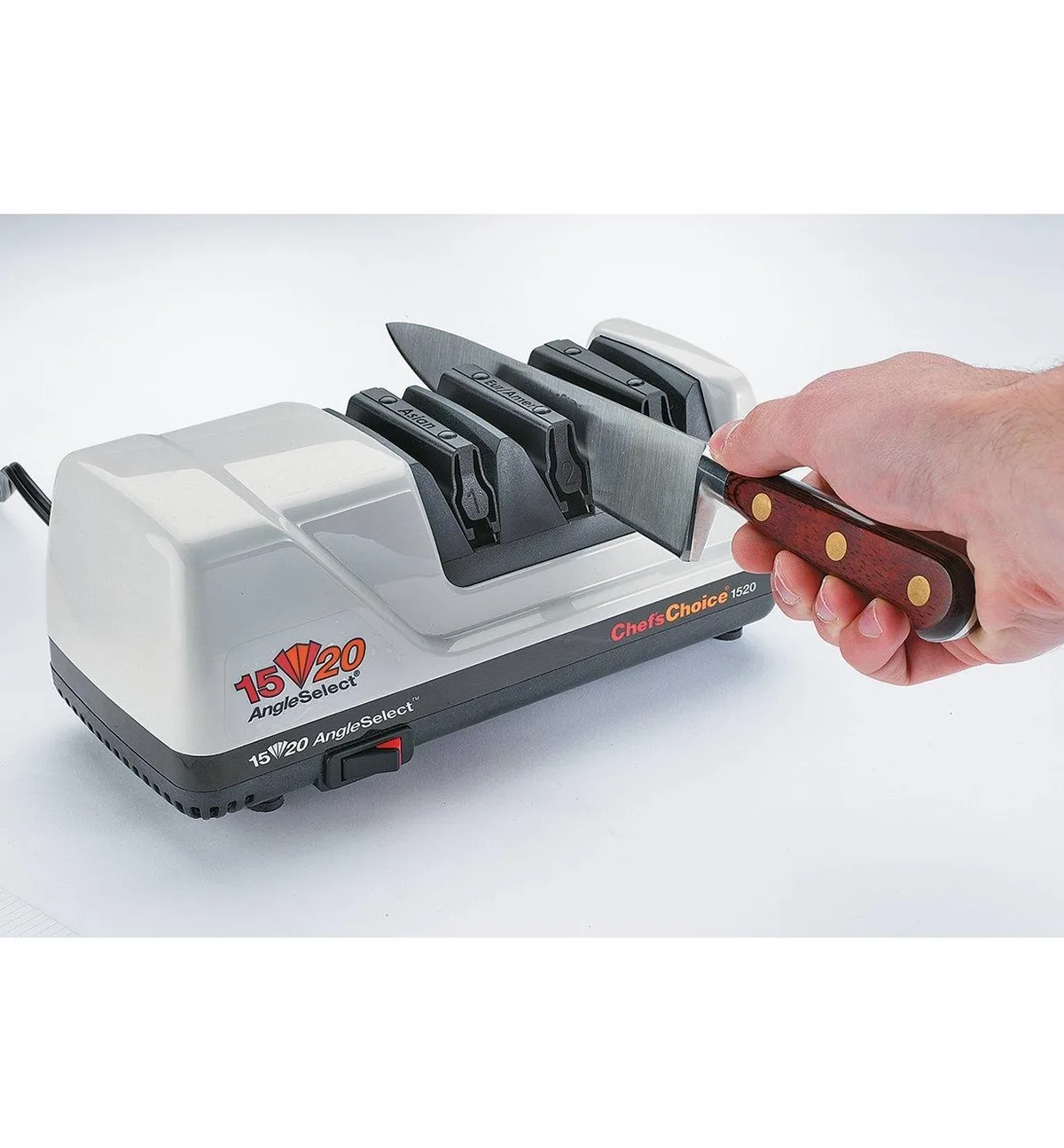 Chef'sChoice 15 sharpening process