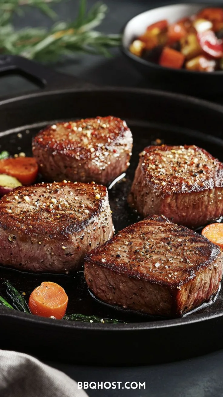 crispy wok-style beef stir fry in carbon steel skillet