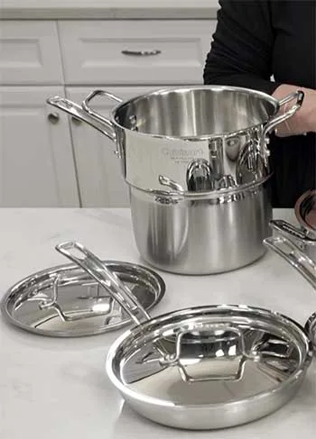 Cuisinart Multiclad Pro vs Chef's Classic stockpot comparison