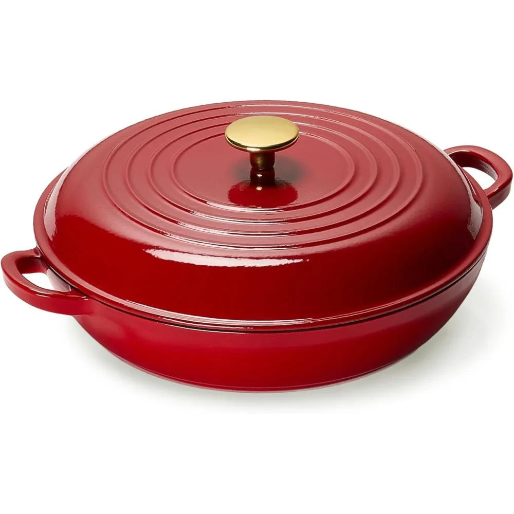 enameled cast iron braiser stovetop oven comparison
