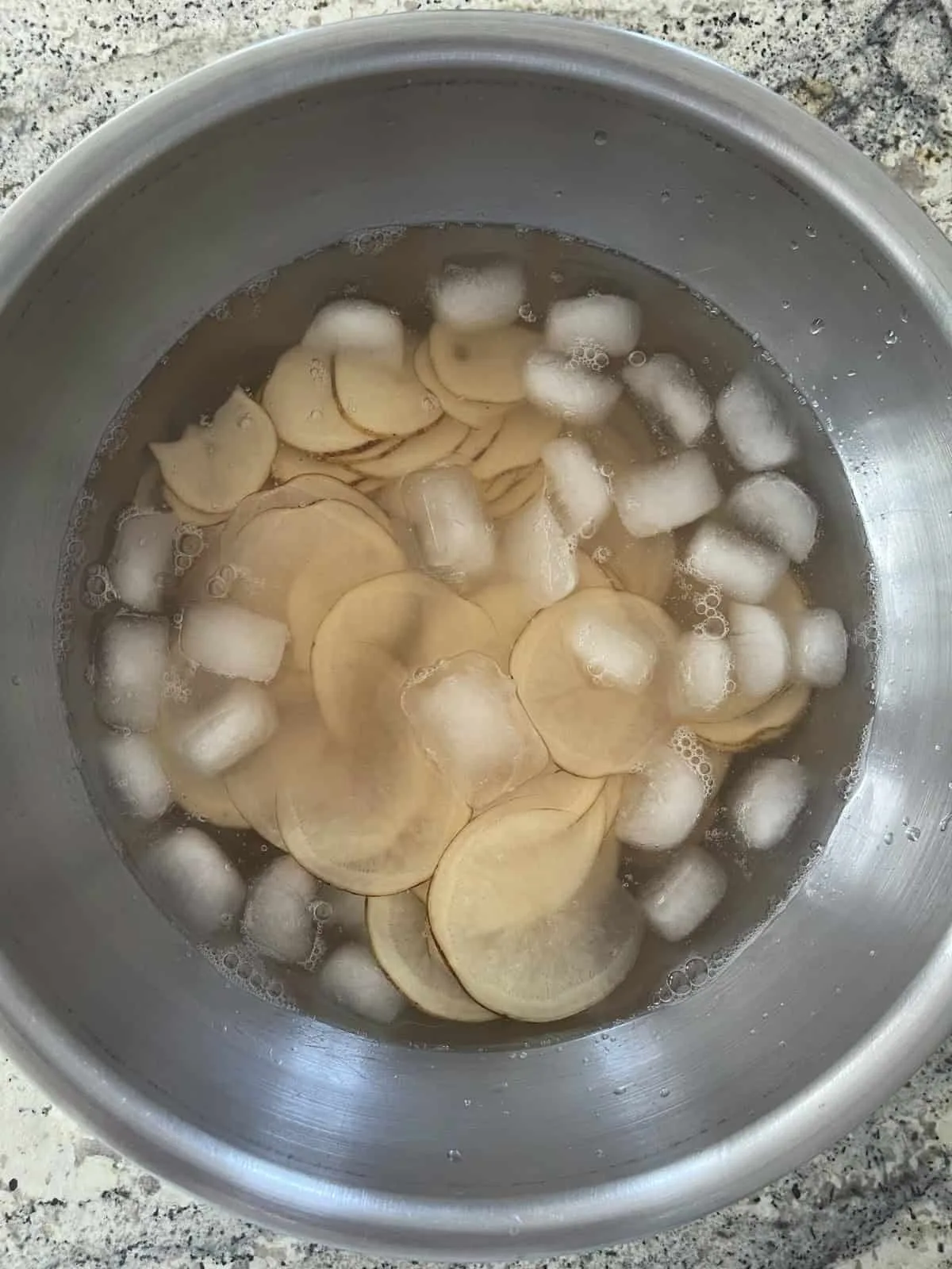 Fresh-cut russet potato