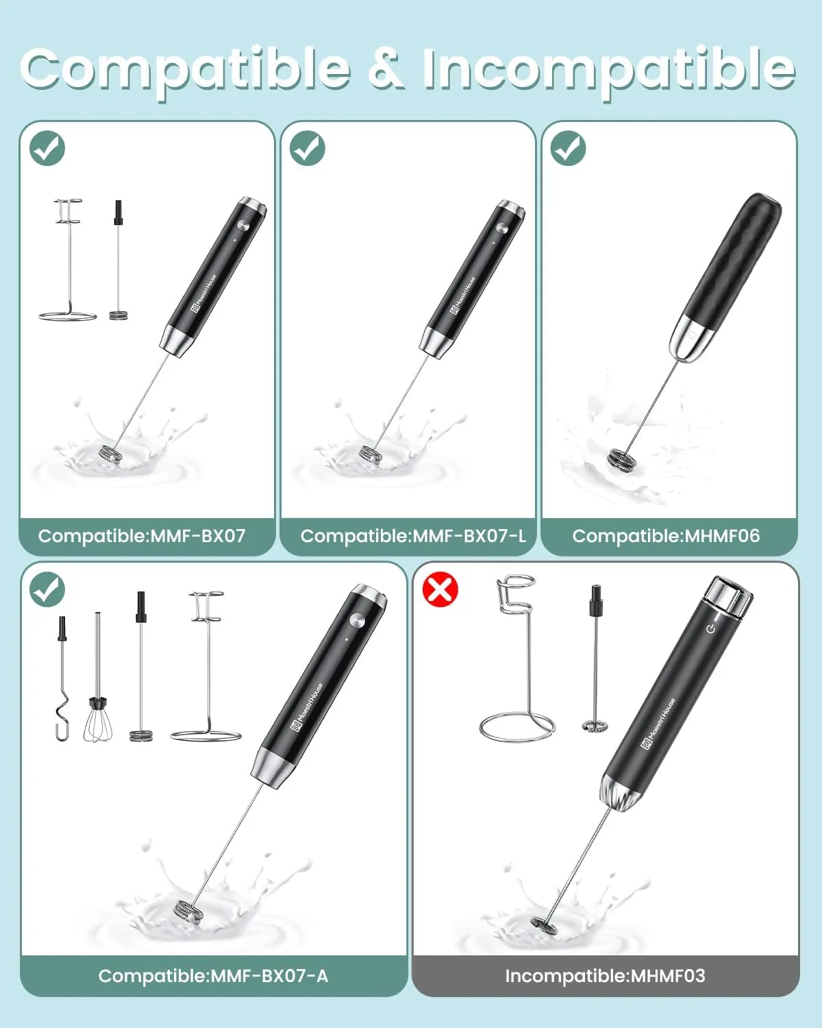 Frother whisk / frothing disk