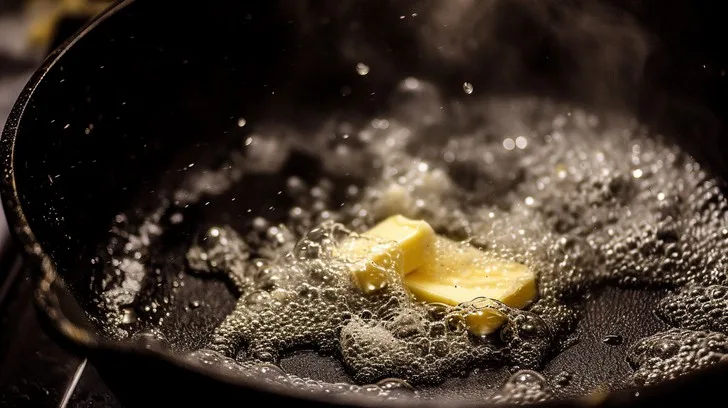 grilled cheese butter sizzle test