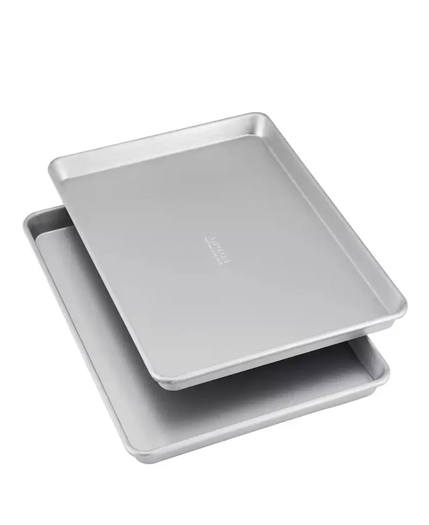 how to clean half sheet baking pan aluminized steel and remove baked oil varnish stains on natural aluminum rim