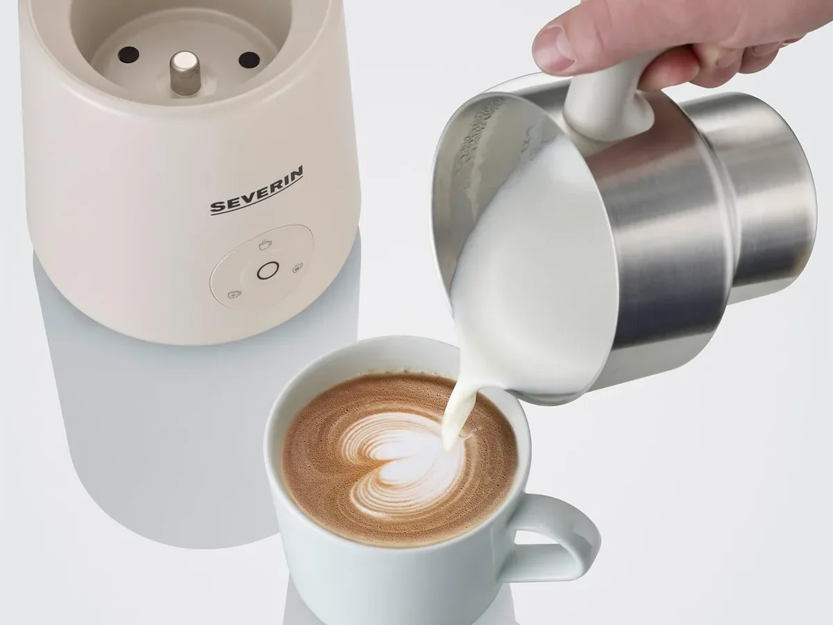 how to clean induction milk frother and hot chocolate maker and remove melted chocolate residue around induction whisk disc