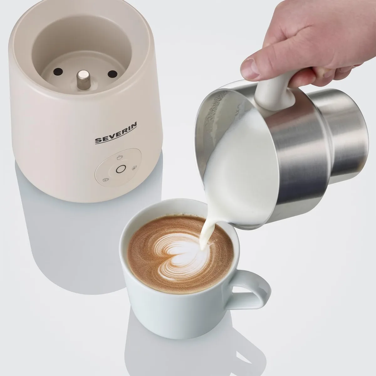 how to clean induction milk frother and hot chocolate maker and remove melted chocolate residue around induction whisk disc