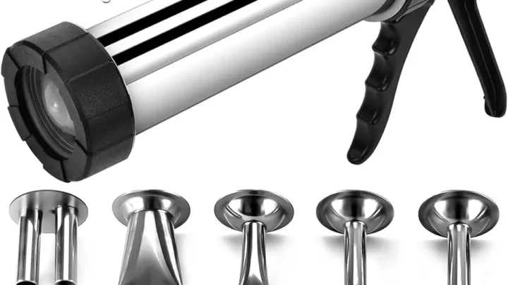 how to clean jerky gun kit with seasoning and remove greasy meat fat residue inside threaded nozzle barrel